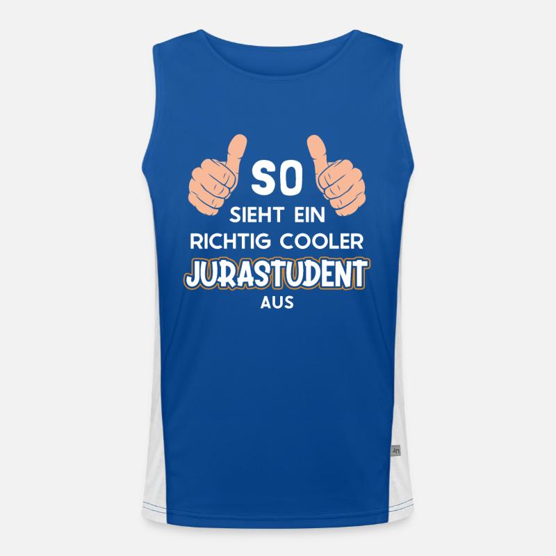 So sieht ein cooler Jurastudent aus Law School Funktionelles Kontrast-Tank Top für Männer 