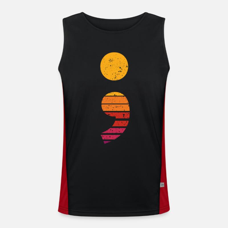 Debugging Programmer Funny Code Vintage Debug Men's Functional Contrast Tank Top 