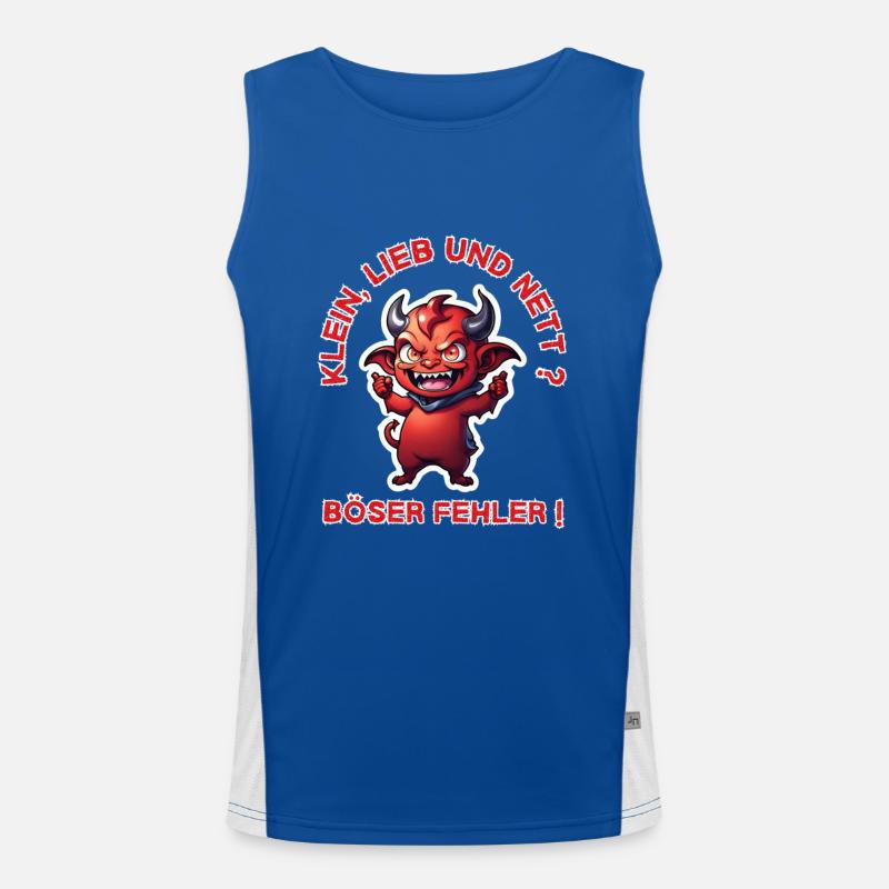 Small, sweet & nice ? Bad mistake ! little devil Men's Functional Contrast Tank Top 