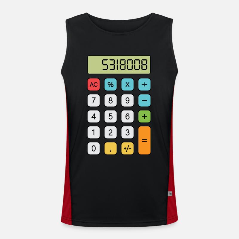 Brüste Rechner Funktionelles Kontrast-Tank Top für Männer 