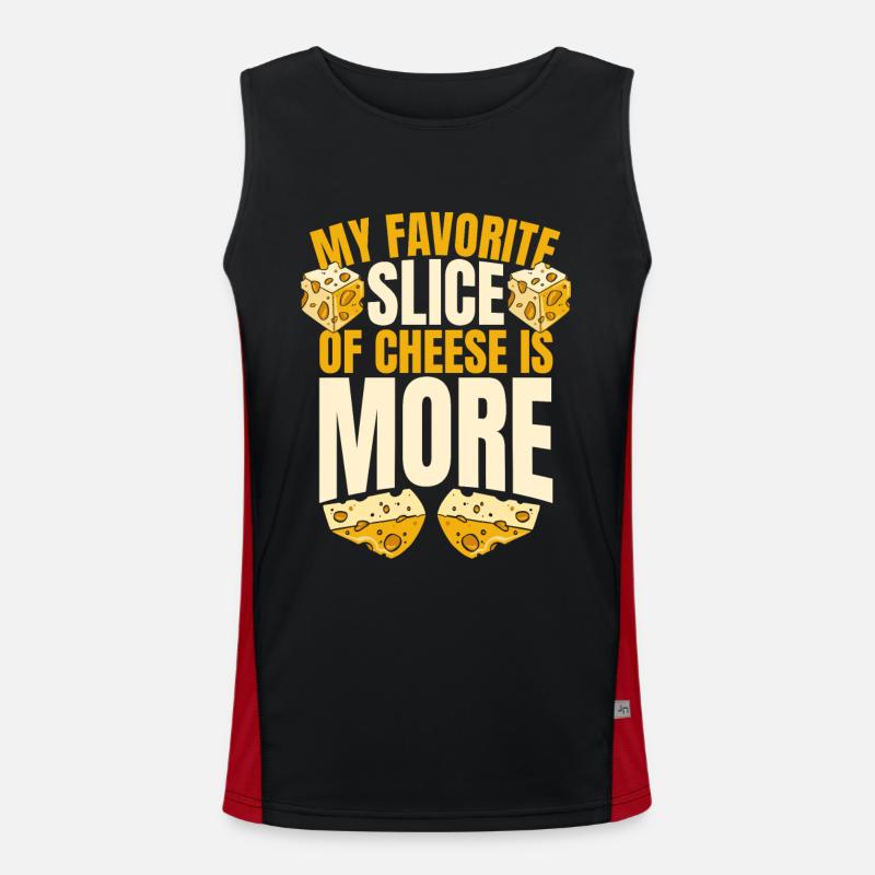 Ma tranche de fromage préférée est plus Maker Queso Débardeur respirant contrasté Homme 