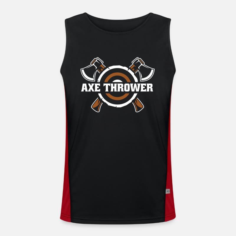 Axe Thrower Axe Throwing Game Competition Axe Men's Functional Contrast Tank Top 