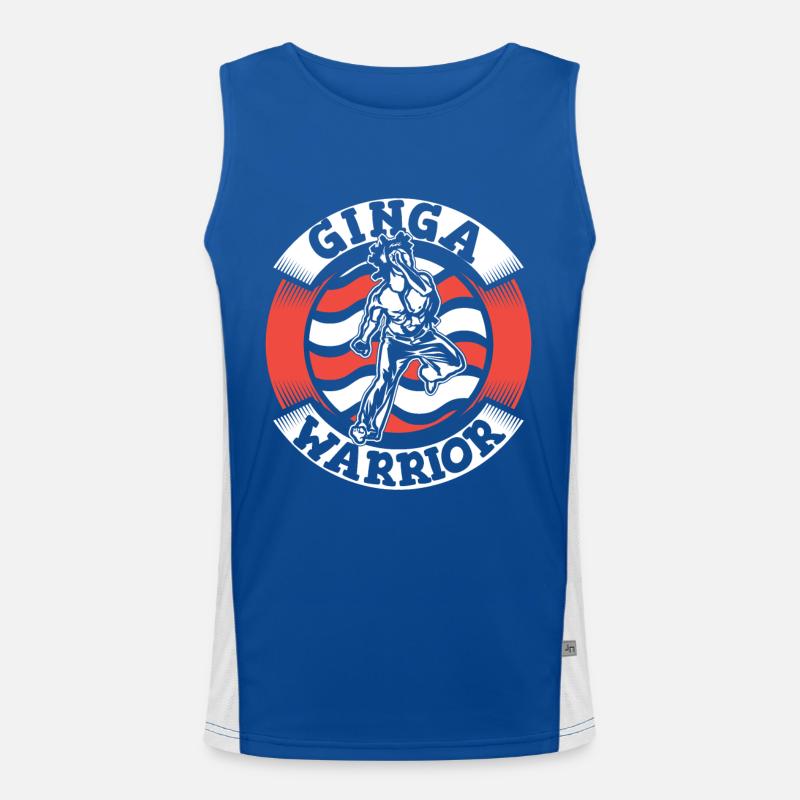 Ginga Warrior Capoeirista Ginga Tanz Funktionelles Kontrast-Tank Top für Männer 