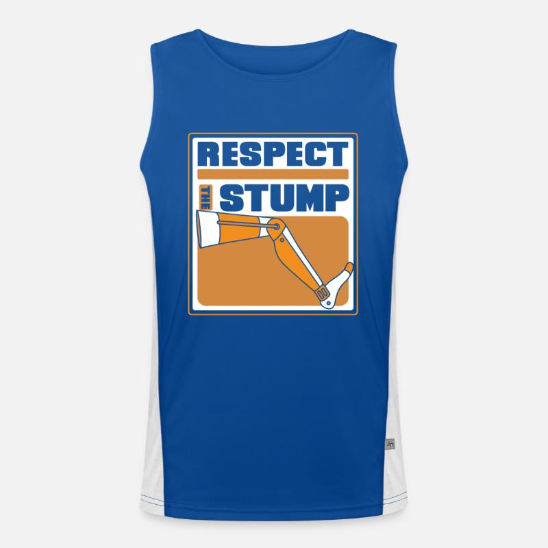 Respecter la jambe de l’utilisateur de la prothèse de moignon Débardeur respirant contrasté Homme 