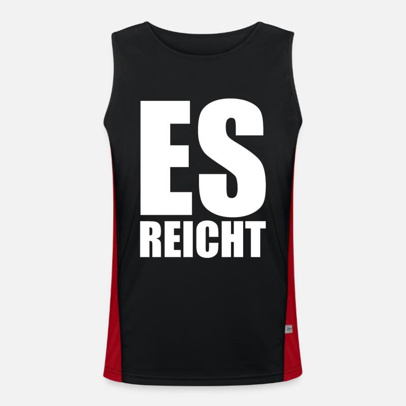 Es reicht Funktionelles Kontrast-Tank Top für Männer 