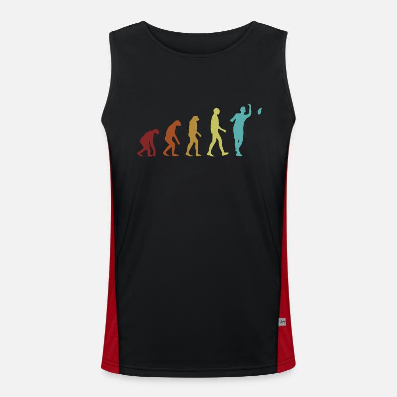 Cornhole Evolution Boards Bean Bag Game Cornhole Men's Functional Contrast Tank Top 