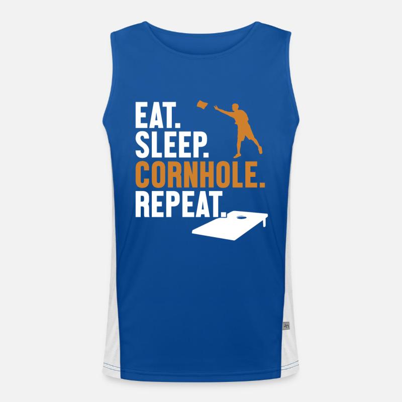 Manger dormir cornhole répéter sacs de haricots Plateaux de jeu Débardeur respirant contrasté Homme 