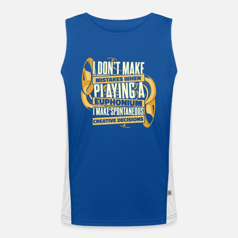 Ich mache keine Fehler, wenn ich ein Euphonium spiele Funktionelles Kontrast-Tank Top für Männer 