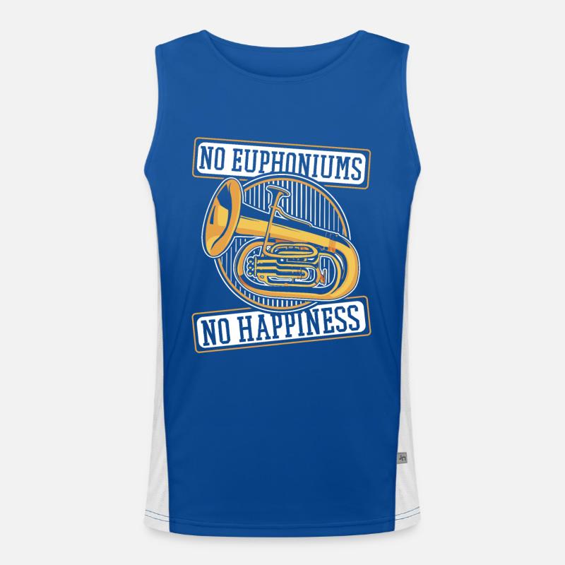 Pas d’euphoniums Pas de bonheur Euphoniste Euphoniste Débardeur respirant contrasté Homme 