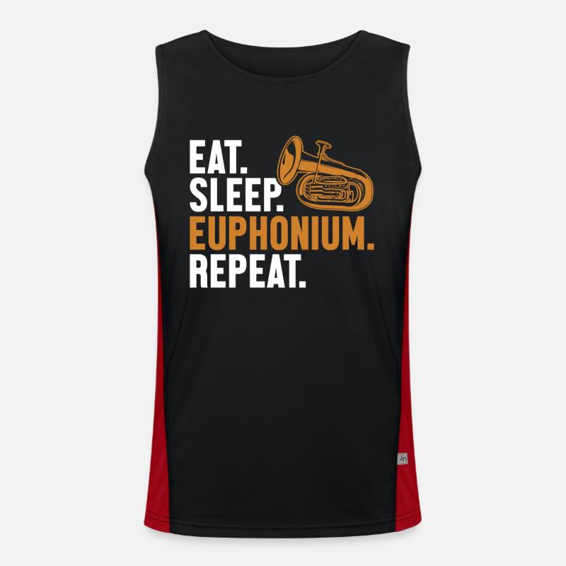 Manger Dormir Euphonium Répéter Euphoniumiste Débardeur respirant contrasté Homme 