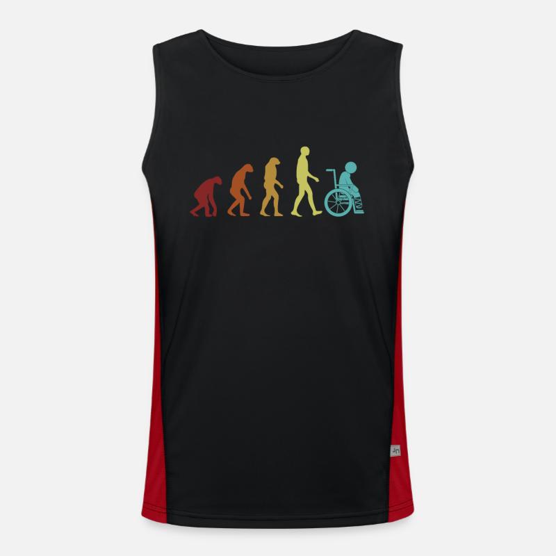 Evolution Broken Finger Broken Arm Leg Surgeon Men's Functional Contrast Tank Top 