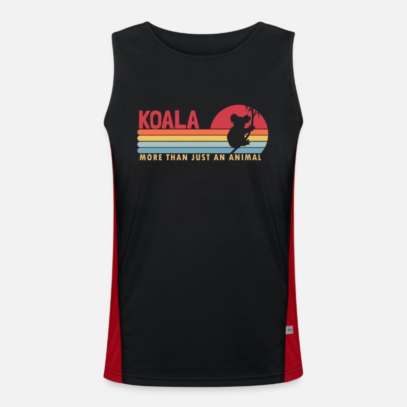 Koala mehr als ein Tier Koalabär Eukalyptus Funktionelles Kontrast-Tank Top für Männer 
