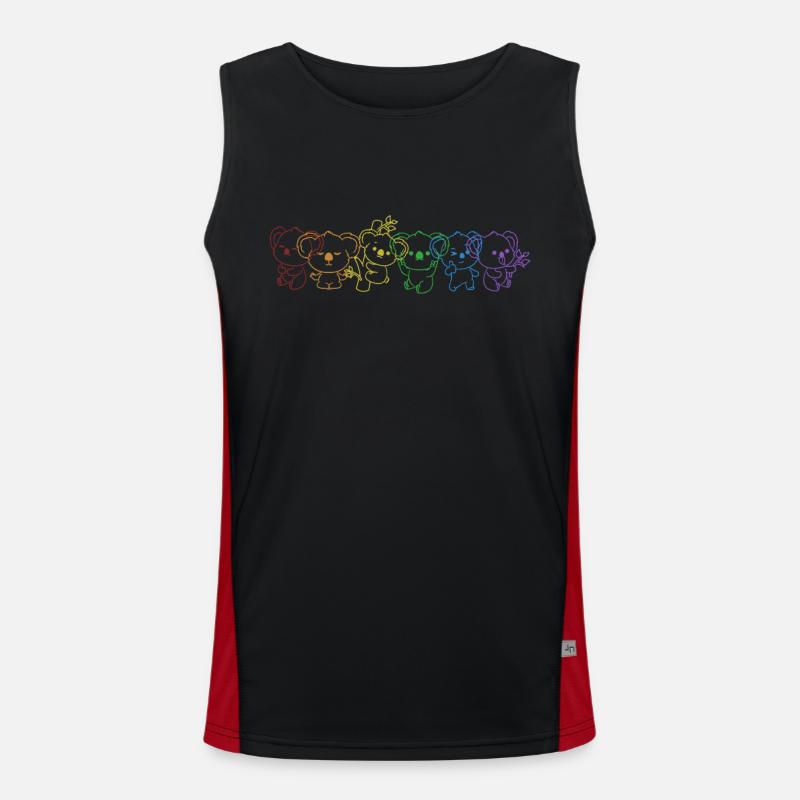 Koala LGBT Arc-en-ciel Koalabear Eucalyptus Lover Débardeur respirant contrasté Homme 