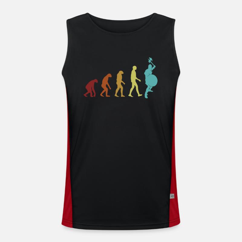LARP Evolution LARPing Rüstung Waffen Charakter Funktionelles Kontrast-Tank Top für Männer 