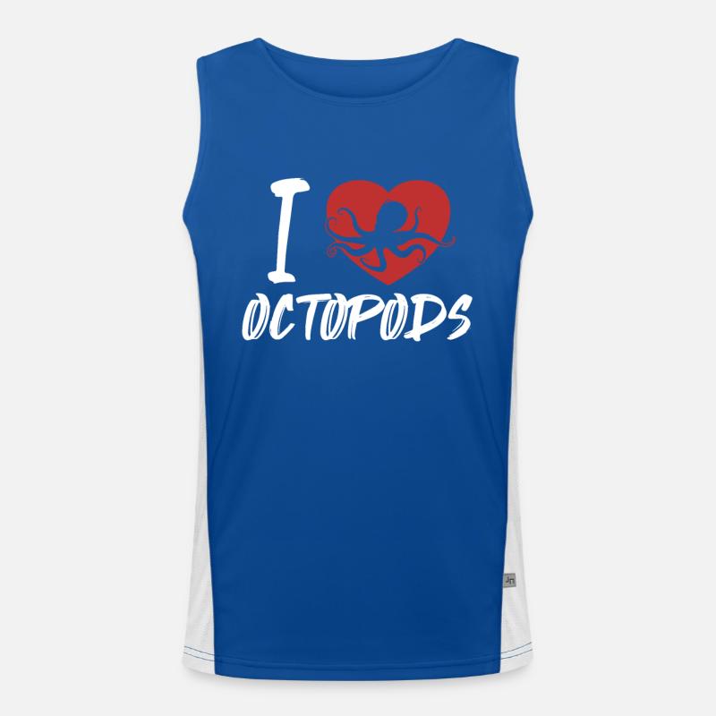 J’adore les octopodes Céphalopodes Octopodes Octopoda Débardeur respirant contrasté Homme 