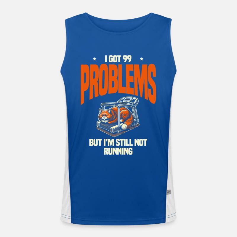 I'm having 99 problems, I'm still not running Men's Functional Contrast Tank Top 