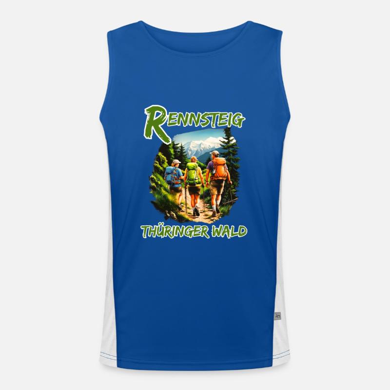 Rennsteig-Thüringer Wald-Thüringen Funktionelles Kontrast-Tank Top für Männer 