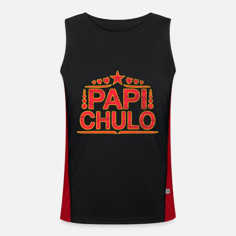 Papi Chulo - Latino Style Design Men's Functional Contrast Tank Top 