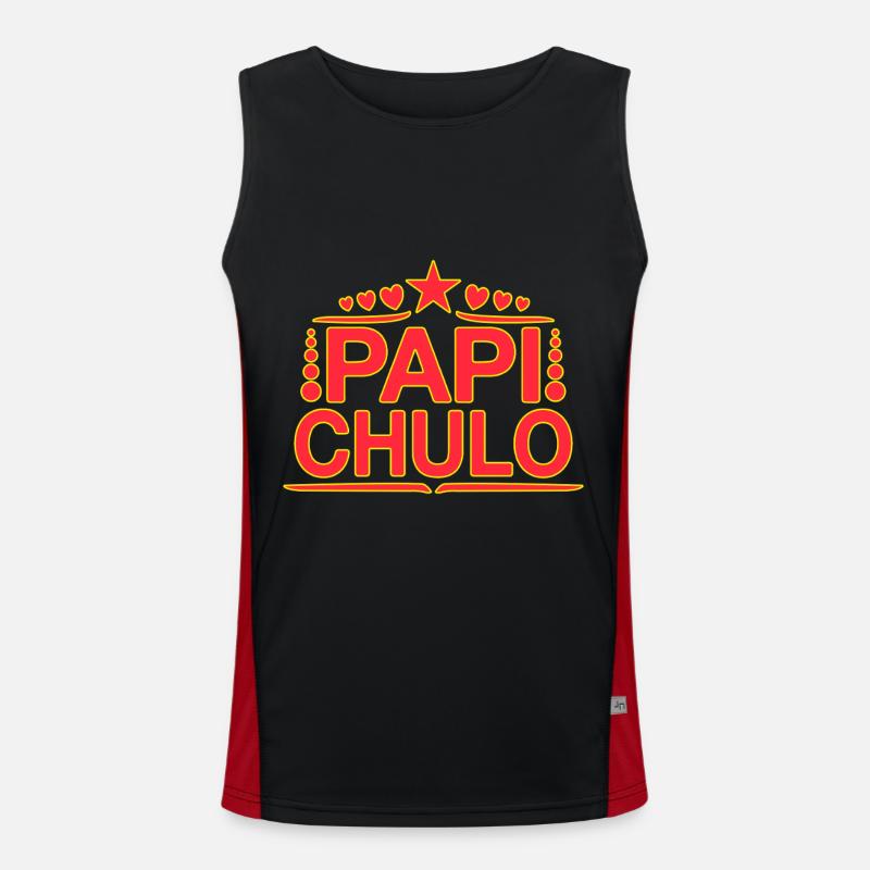 Papi Chulo - Latino Style Design Men's Functional Contrast Tank Top 