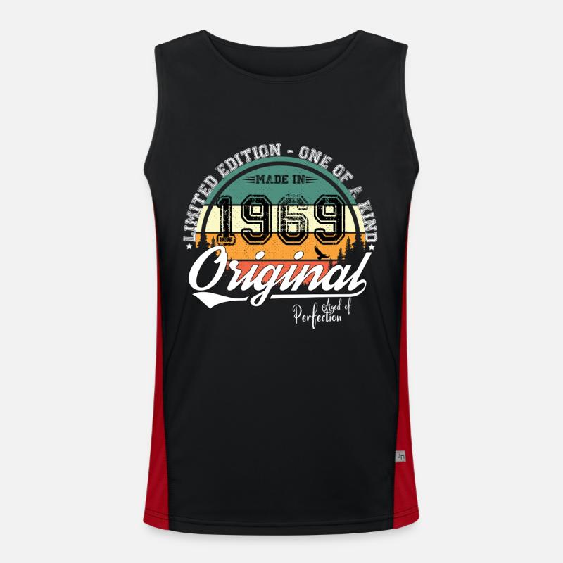 1969 Vintage Retro Geburtstagsgeschenk Funktionelles Kontrast-Tank Top für Männer 