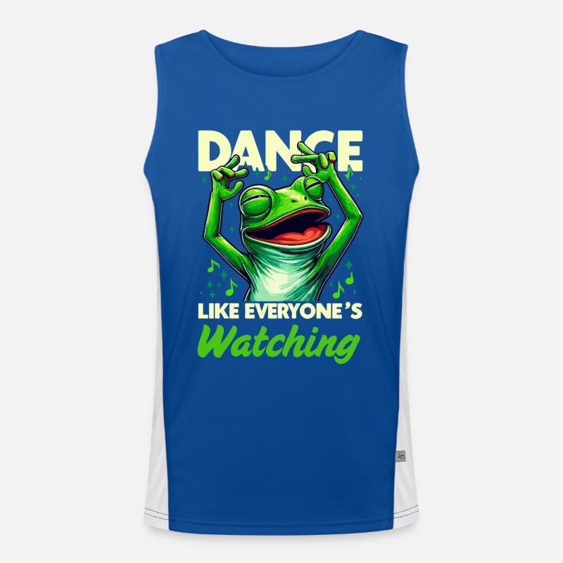 Carnival Frog Costume Dancing Dancer Disco Funny Men's Functional Contrast Tank Top 