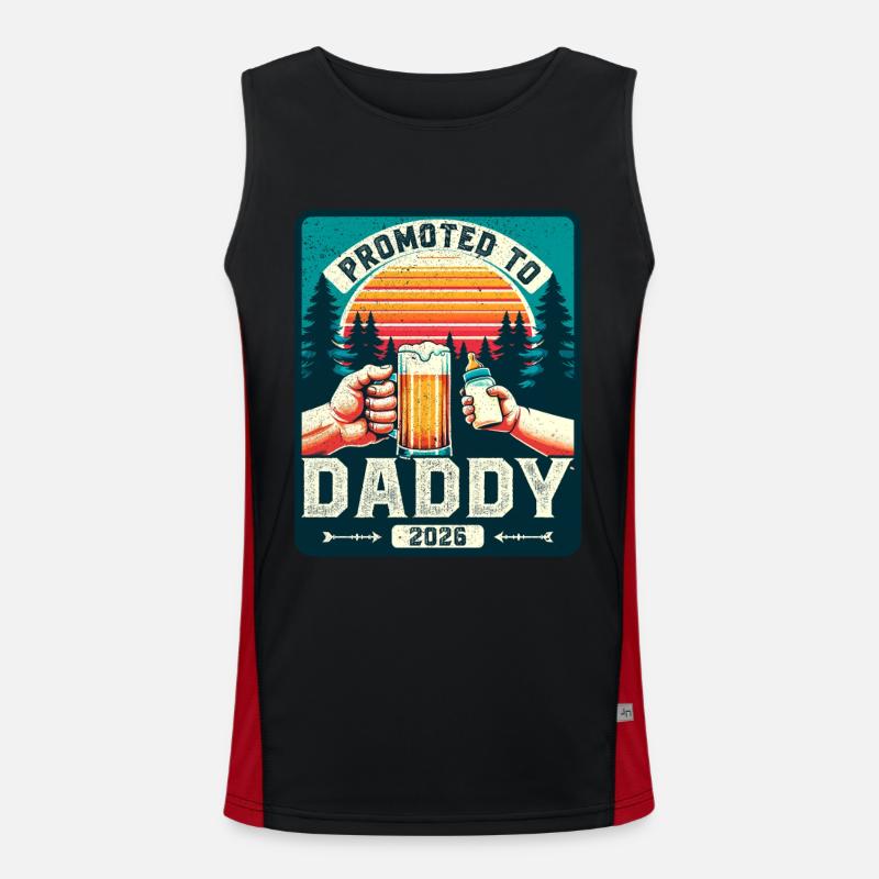 Futur papa loading Future Dad 2026 Débardeur respirant contrasté Homme 