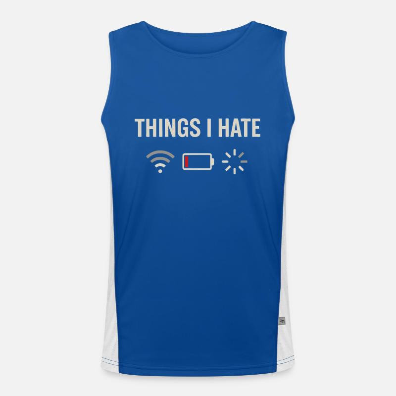 Things I hate Men's Functional Contrast Tank Top 