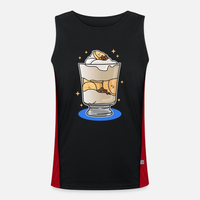 Bananenpudding Bananen Pudding Geschenke Funktionelles Kontrast-Tank Top für Männer 