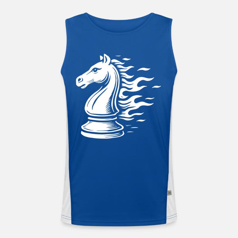 Jeu de société Chess Knight Flames Débardeur respirant contrasté Homme 