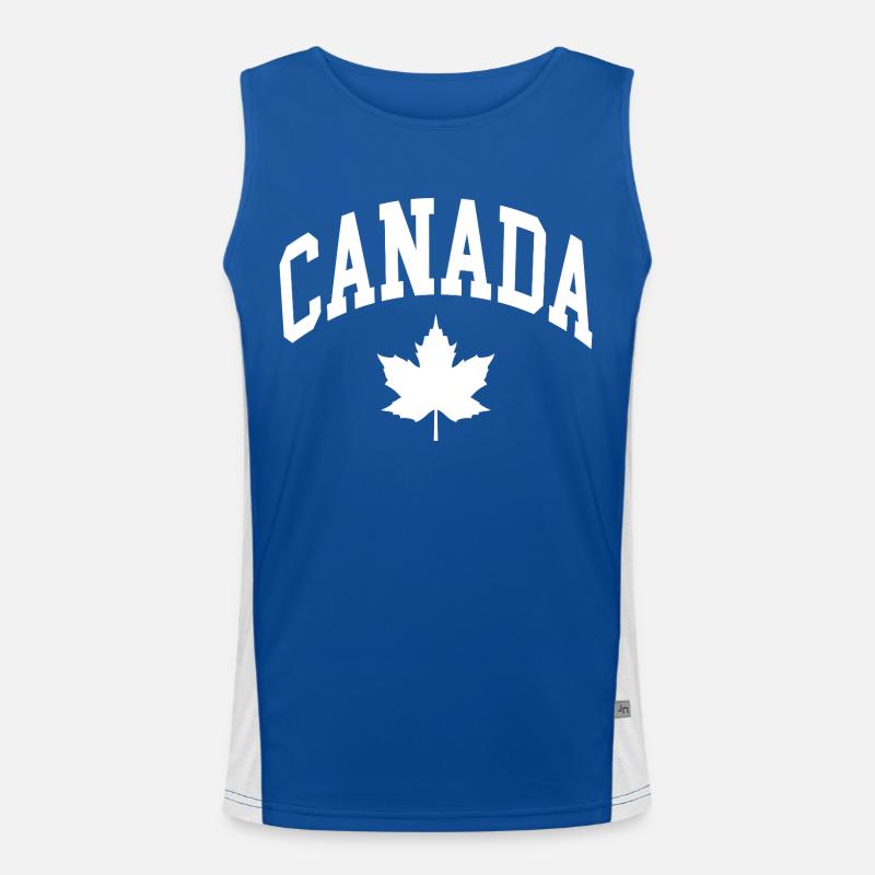Drapeau du Canada Débardeur respirant contrasté Homme 