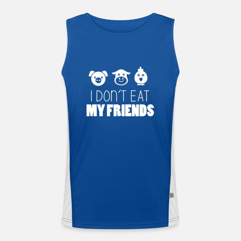 Vegetarian Men's Functional Contrast Tank Top 
