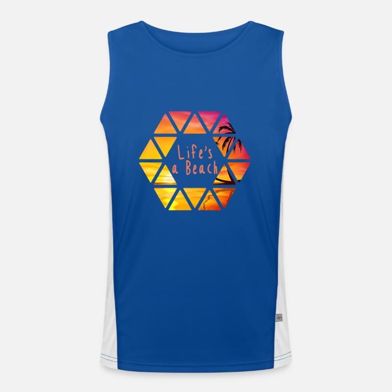 Beach Men's Functional Contrast Tank Top 