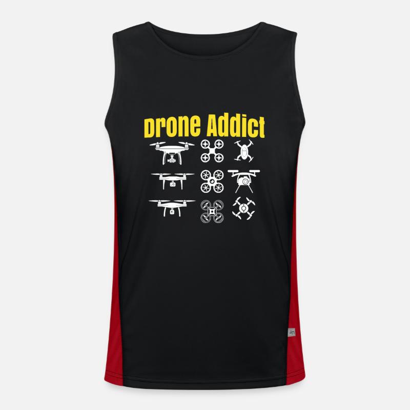 Drohne Funktionelles Kontrast-Tank Top für Männer 