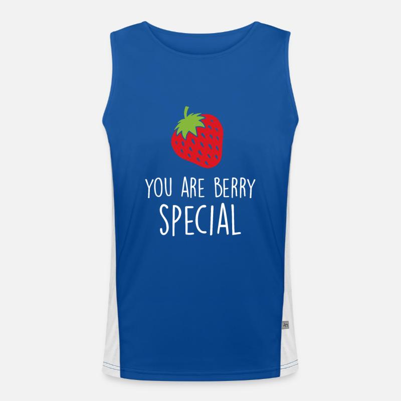 Fraises Débardeur respirant contrasté Homme 