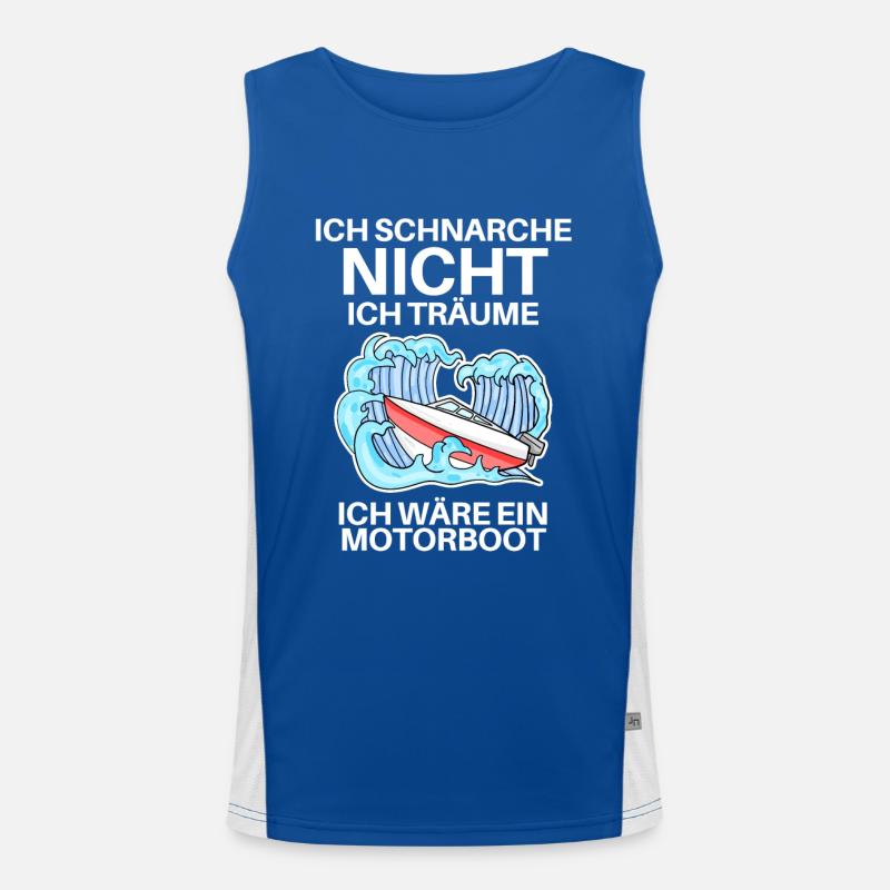 Motorboot Boote Boot Funktionelles Kontrast-Tank Top für Männer 