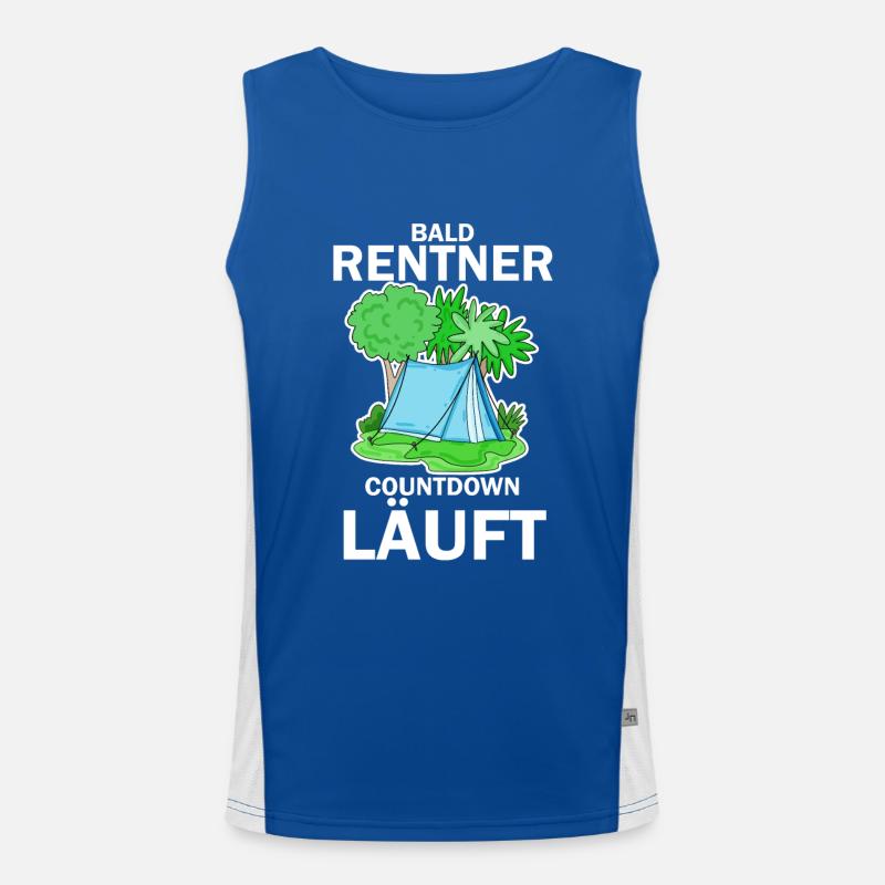 Bald Rentner Countdown läuft Funktionelles Kontrast-Tank Top für Männer 