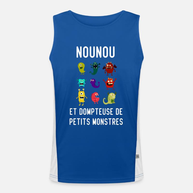 Nounou et dompteuse de petits monstres Débardeur respirant contrasté Homme 
