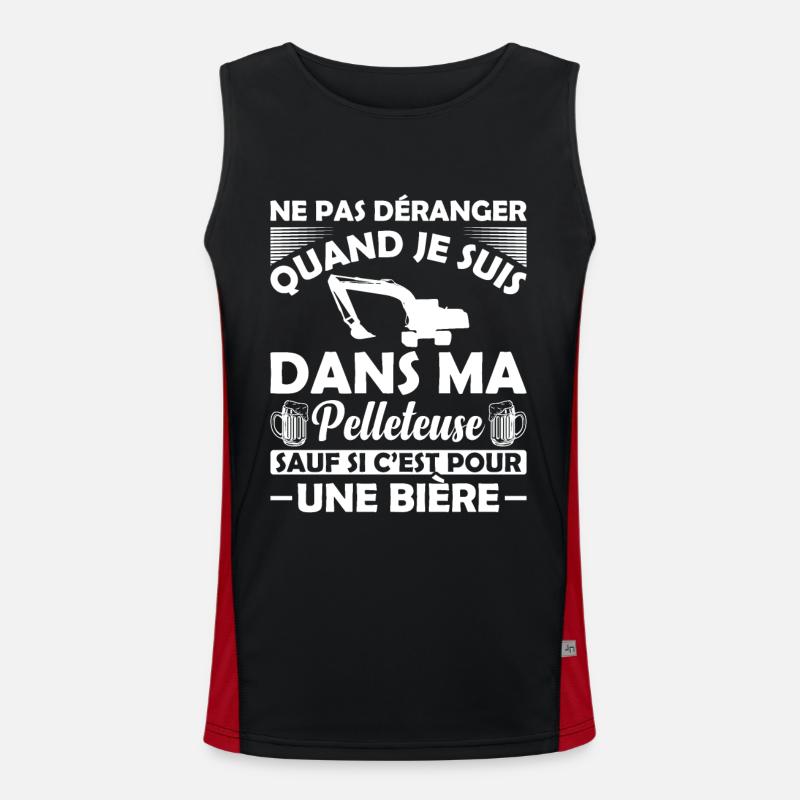 Pelleteuse Et Bière Débardeur respirant contrasté Homme 