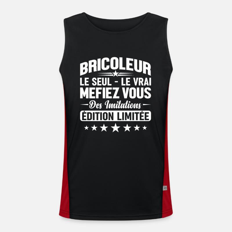Bricoleur Le Seul Le Vrai Édition Limitée Débardeur respirant contrasté Homme 