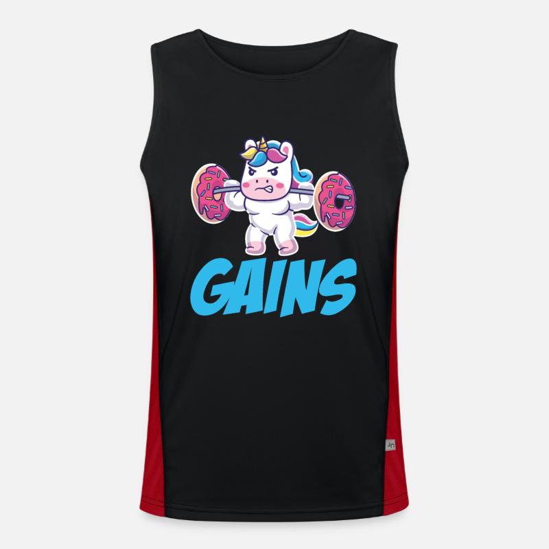 Unicorn Earnings Men's Functional Contrast Tank Top 