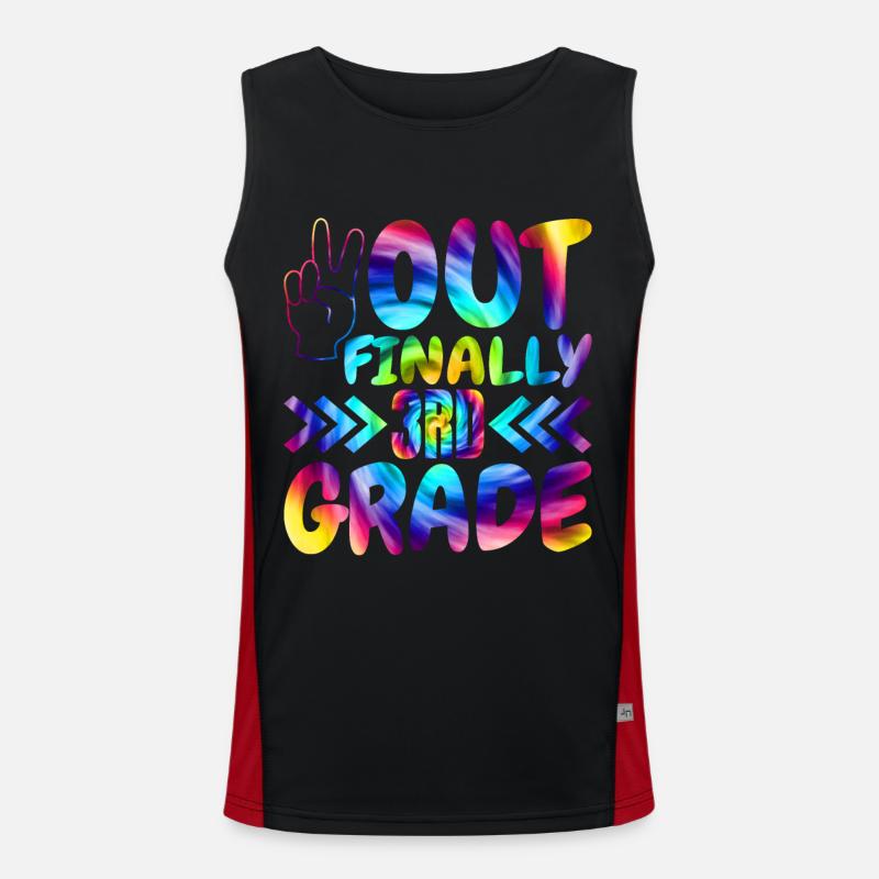 From Finally 3rd grade class elementary school students Men's Functional Contrast Tank Top 