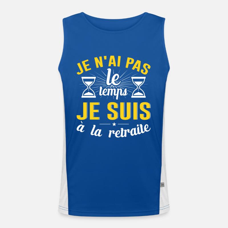Retraite Cadeau Anniversaire Idée Cadeau Cool Papy Débardeur respirant contrasté Homme 