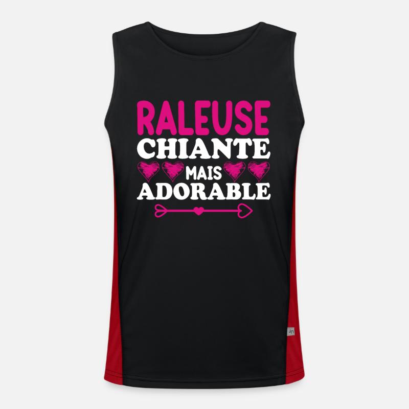 Raleuse Chiante Mais Adorable Débardeur respirant contrasté Homme 