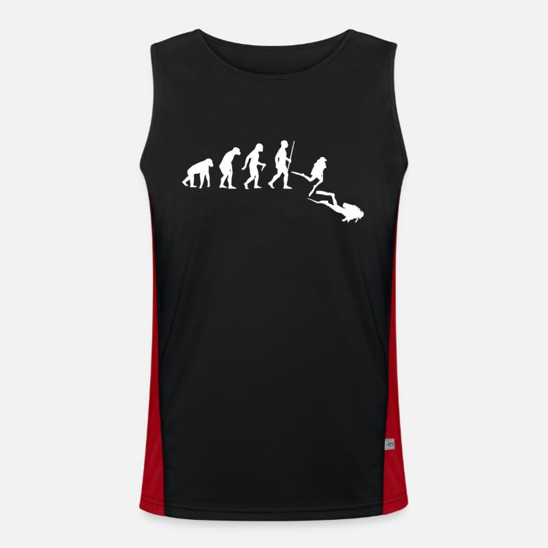 Sport Plongée Mer Idée Cadeau Lac Anniversaire Eau Débardeur respirant contrasté Homme 