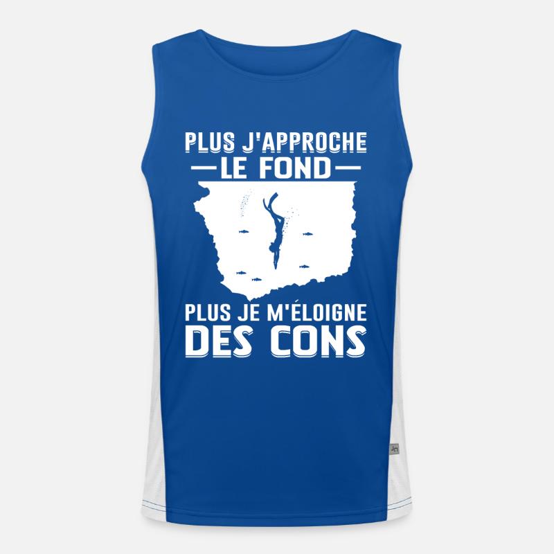 Sport Plongée Idée Cadeau Mer Vacances Hobby Plage Débardeur respirant contrasté Homme 