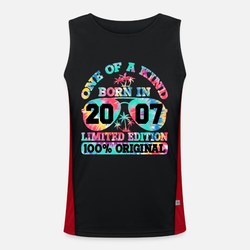 Unique Born 2007 Limited Edition Men's Functional Contrast Tank Top 