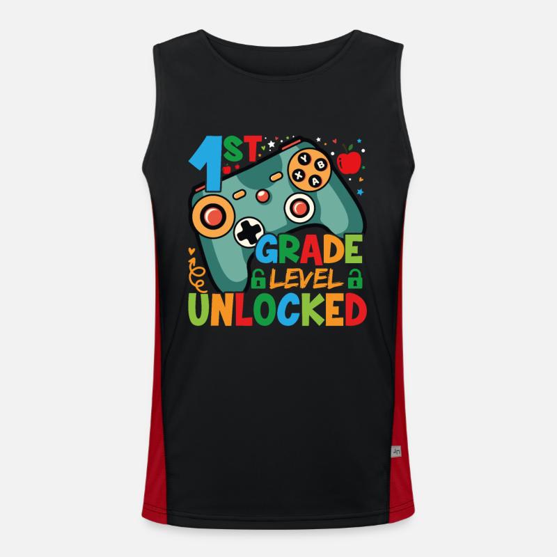 Level des 1. Jahres freigeschaltet Funktionelles Kontrast-Tank Top für Männer 