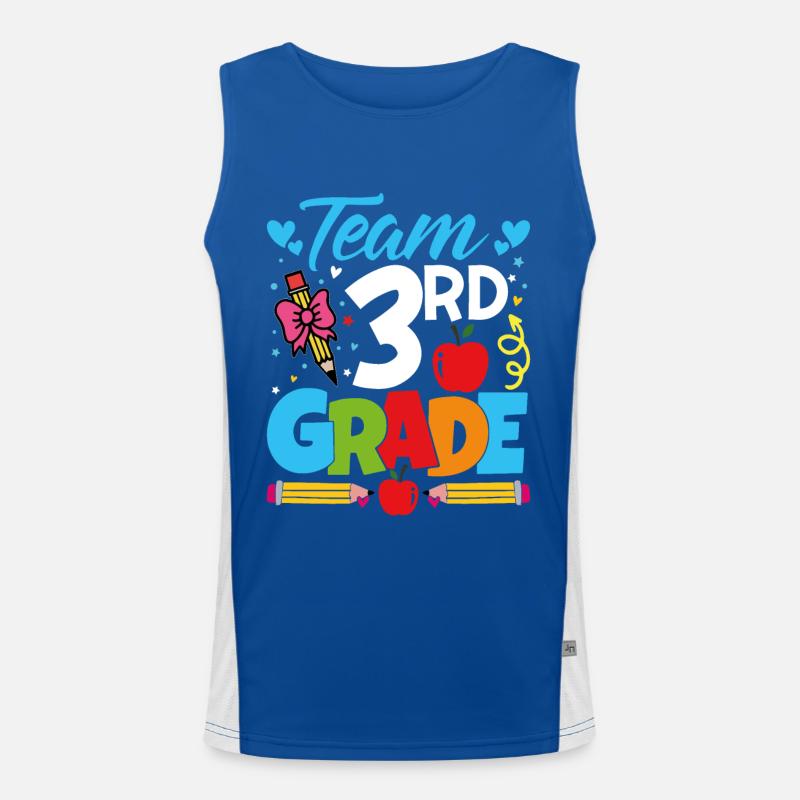 Team 3. Jahr Funktionelles Kontrast-Tank Top für Männer 