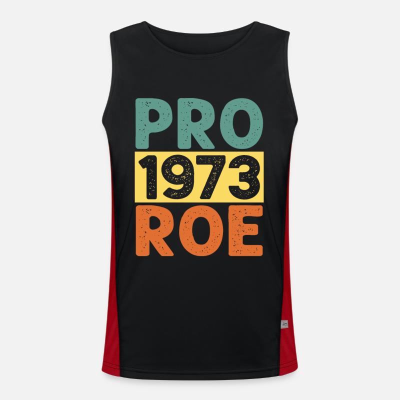 Pro 1973 Roe - Men's Functional Contrast Tank Top  - black/red
