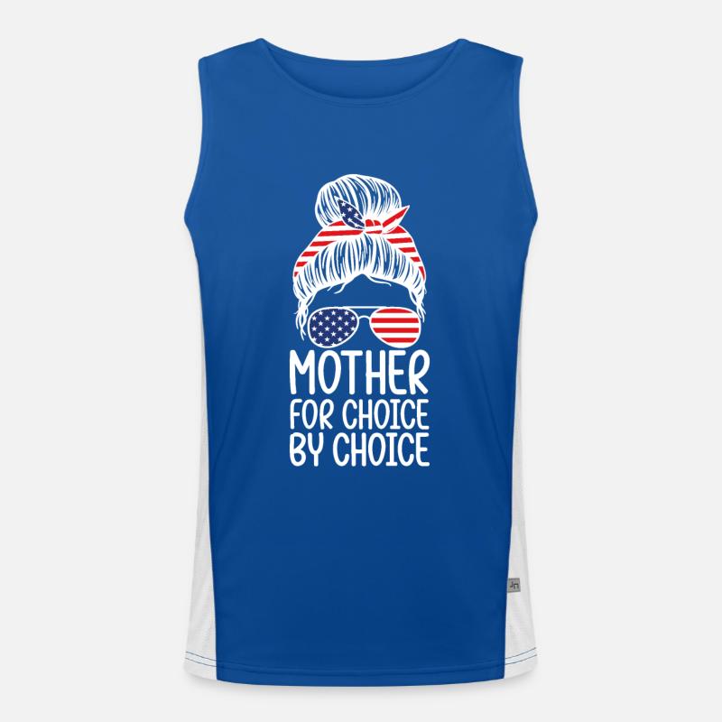 Mother for choice through choice Men's Functional Contrast Tank Top 